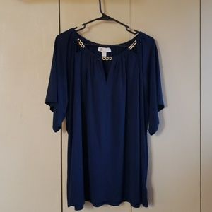 Navy blue top